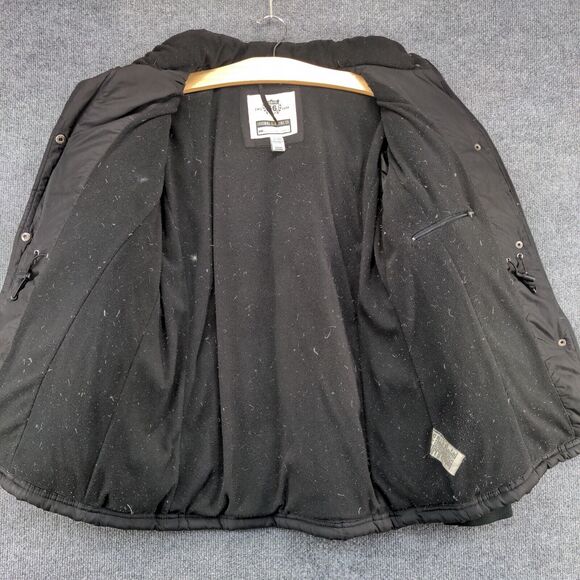 Route 66 Men's Puffer Jacket Black Medium Front Zip Long Sleeve Pocket Quilted - Picture 10 of 16